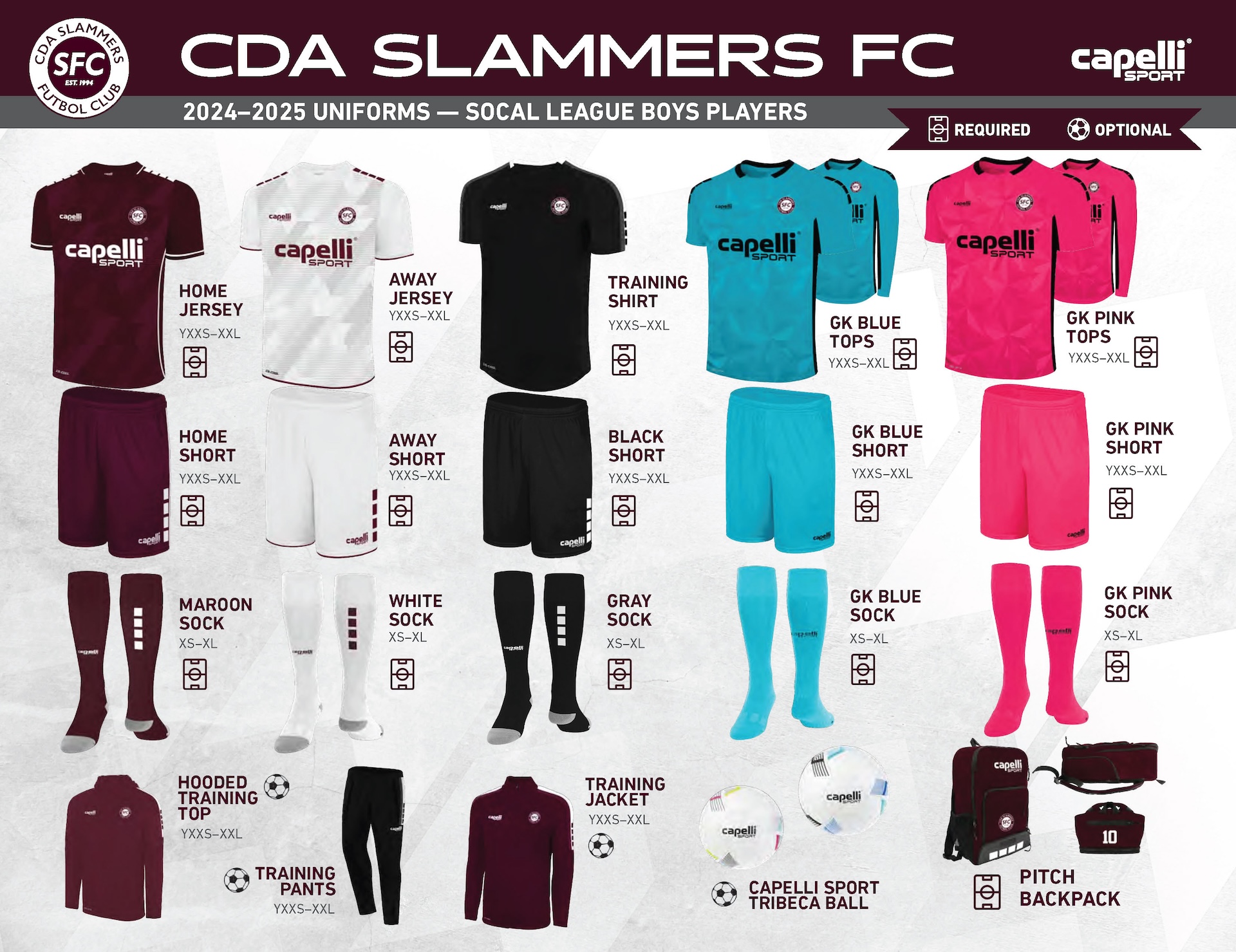 Uniforms – CDA Slammers FC
