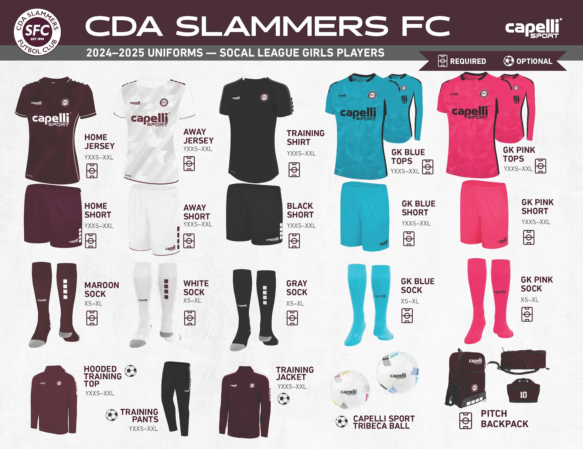 Slammers cheap fc uniforms